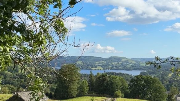 View of Ambleside and Windermere lake